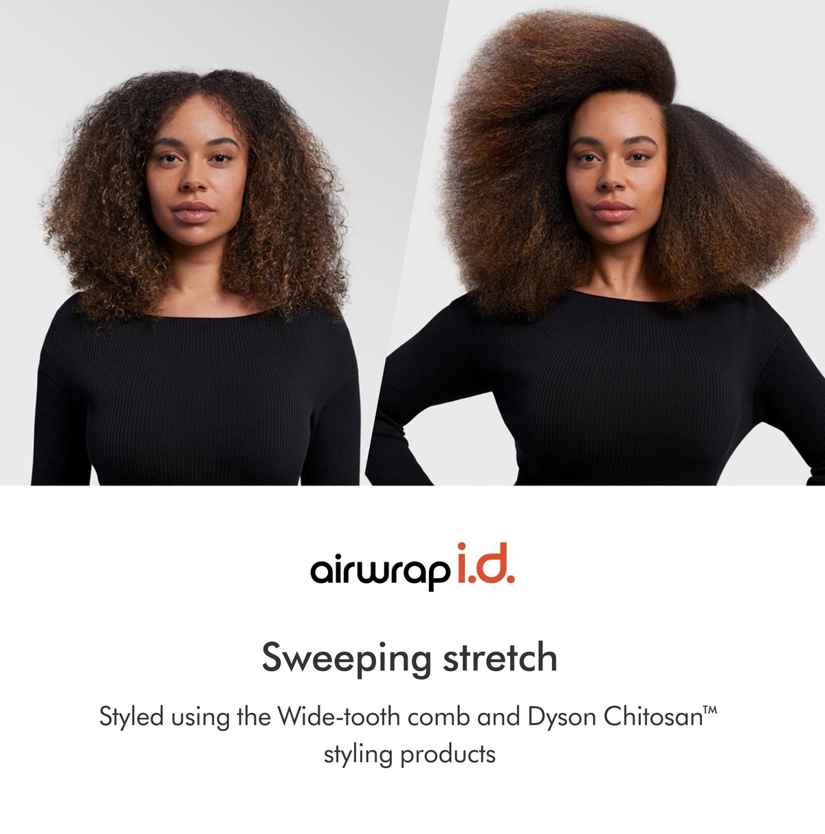 Dyson Airwrap i.d. en utilisation sur cheveux bouclés