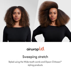 Dyson Airwrap i.d. en utilisation sur cheveux bouclés