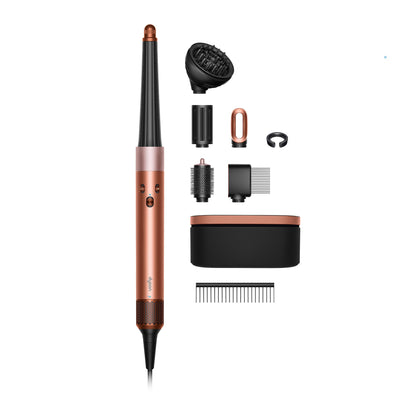 Dyson Airwrap i.d.™ Multi-Styler vue de face avec accessoires
