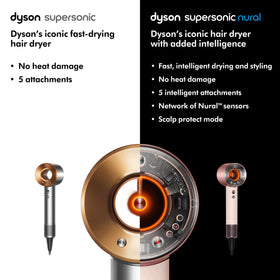 Dyson Supersonic Nural™ en utilisation sur des cheveux longs