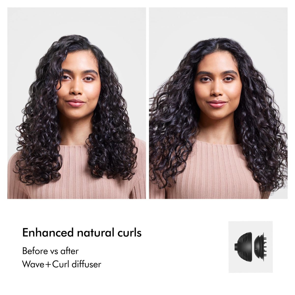 Dyson Supersonic Sèche-Cheveux Nural™ à côté d'accessoires