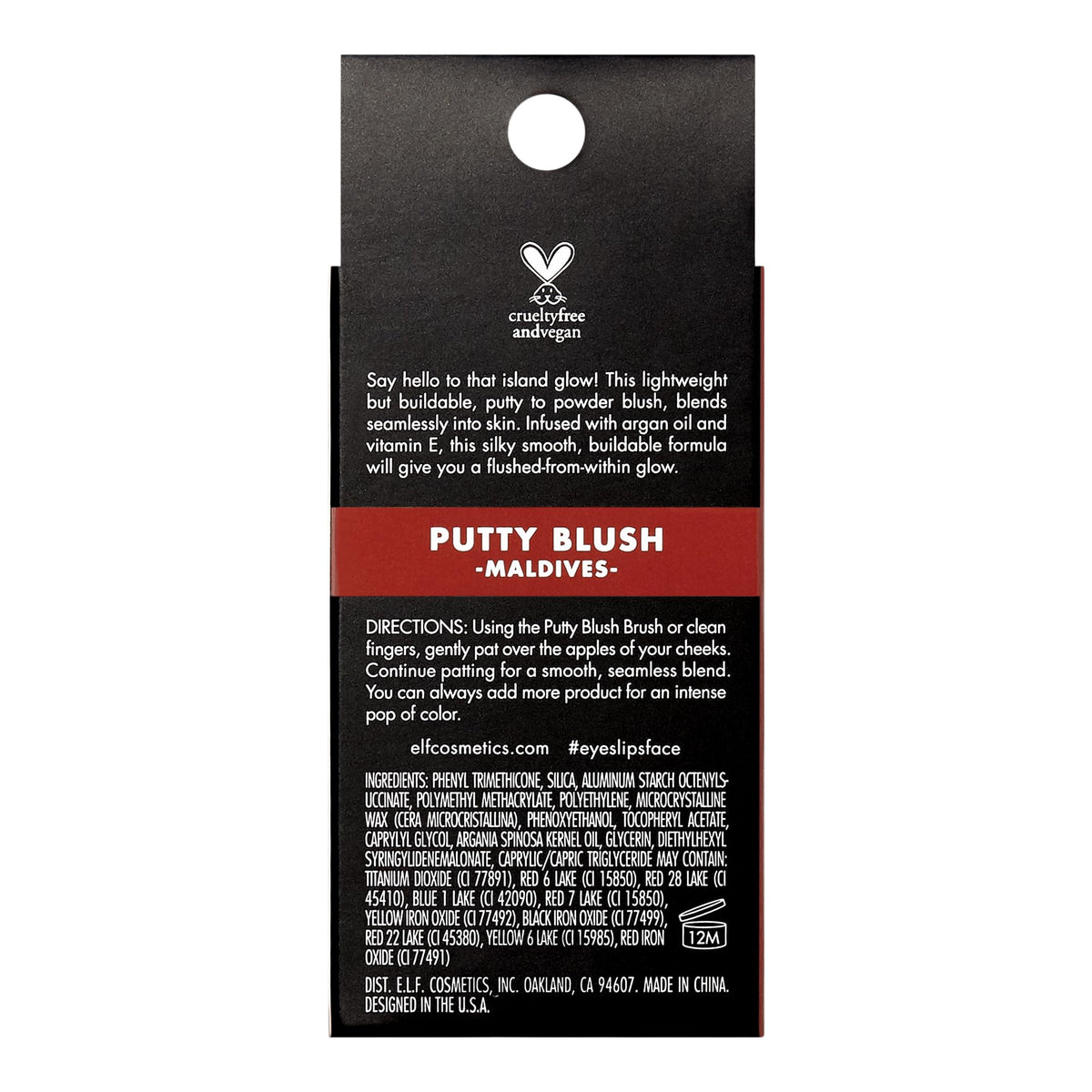e.l.f. Blush Crème Maldives 32g en utilisation