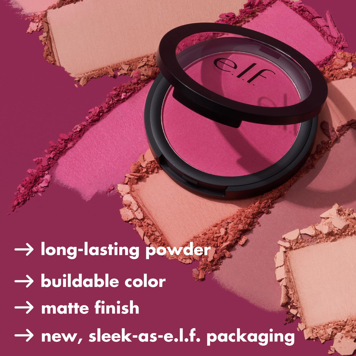 e.l.f. Blush Mat Primer-Infusé Always Crushing packaging élégant