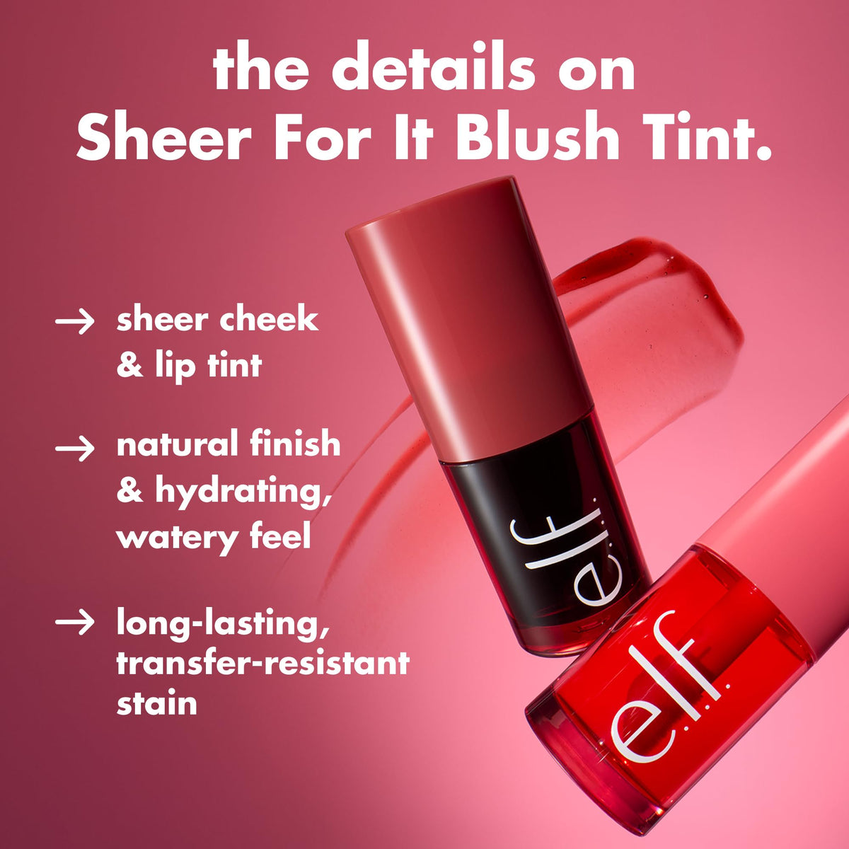 e.l.f. Blush Tint Orange Crush 40g applicateur close-up