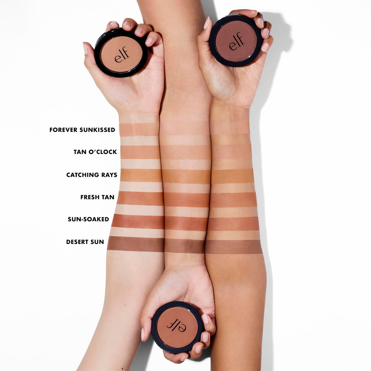 e.l.f. Bronzer Mat 40g application sur la joue