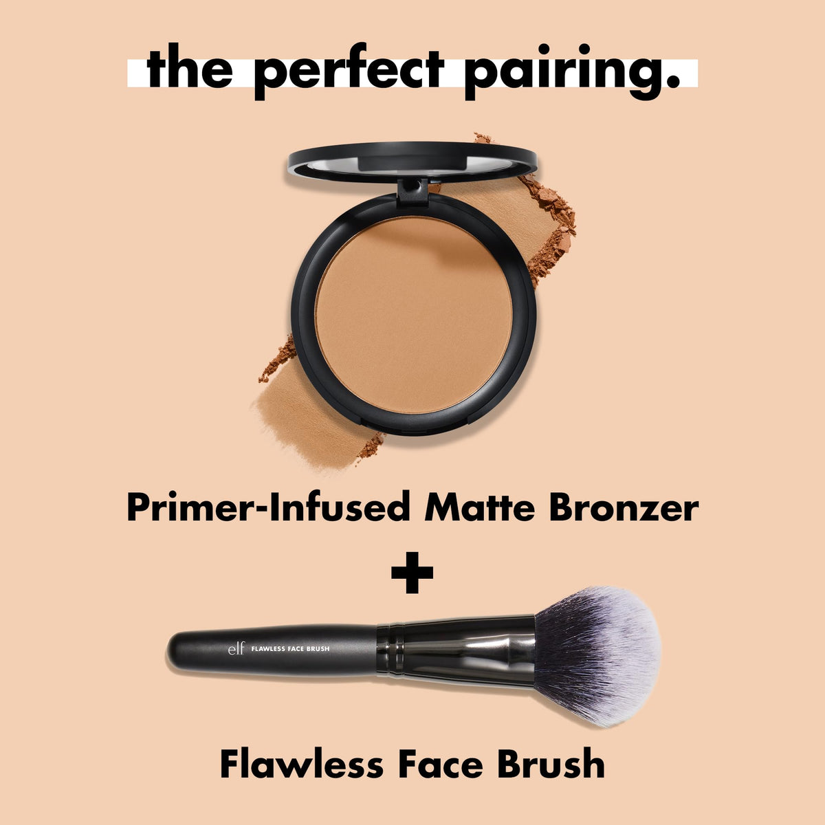 e.l.f. Bronzer Mat 40g avec autres produits de maquillage