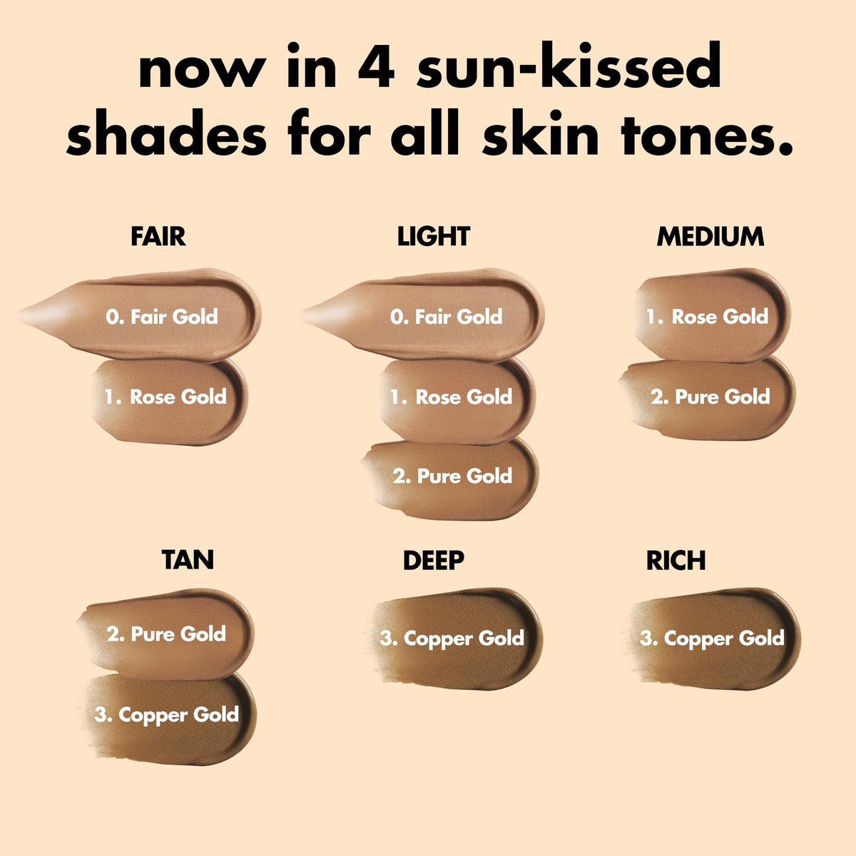 e.l.f. Bronzing Drops Rose Gold sur un fond de maquillage