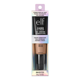 e.l.f. Camo CC Cream Medium 370 N avec pinceau e.l.f.