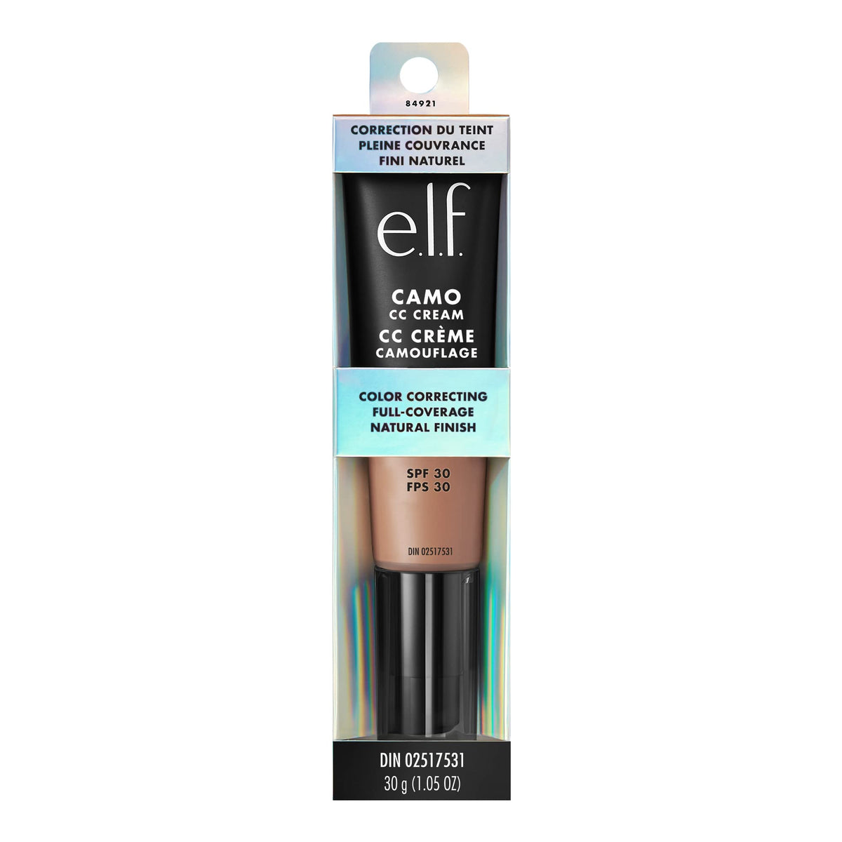 e.l.f. Camo CC Cream Teint Corrige 50g avec ingrédients clés
