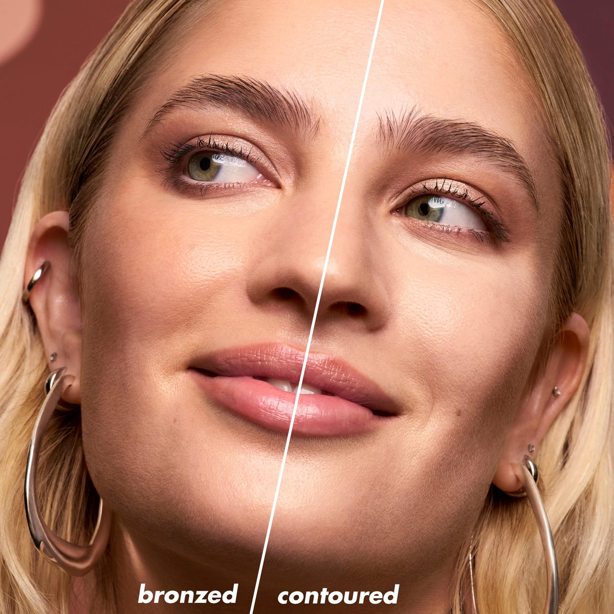 e.l.f. Camo Liquid Bronzer & Contour 30g sur un fond de maquillage