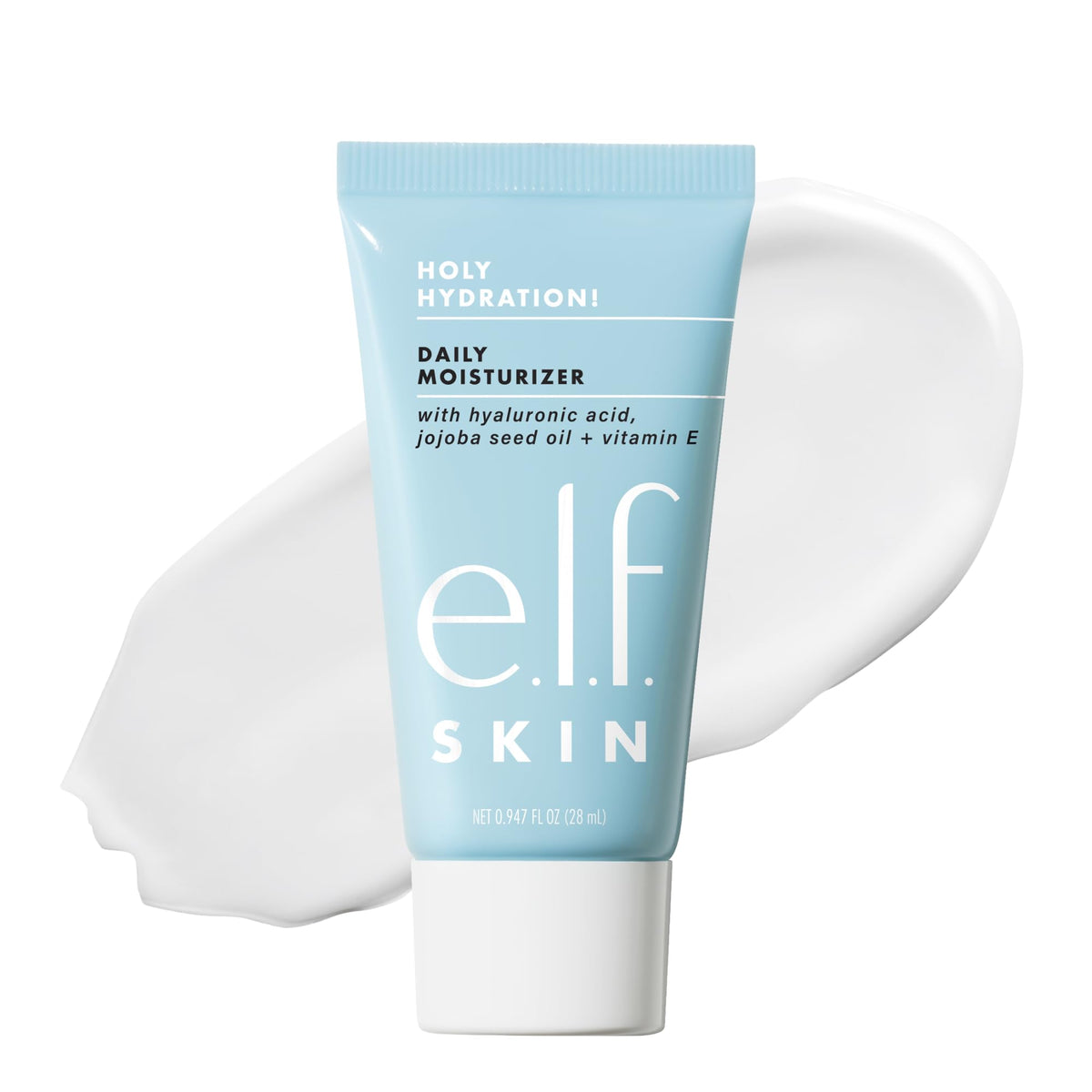 e.l.f. Crème Hydratante Mini 30g vue de face avec couvercle blanc