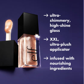 e.l.f. Glow Reviver Lip Oil Princess Cut packaging élégant