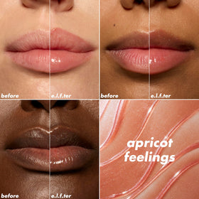 e.l.f. Glow Reviver Plumping Lip Oil Apricot Feelings applicator close-up