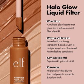 e.l.f. Halo Glow Liquid Filter 00 Fair avec applicateur