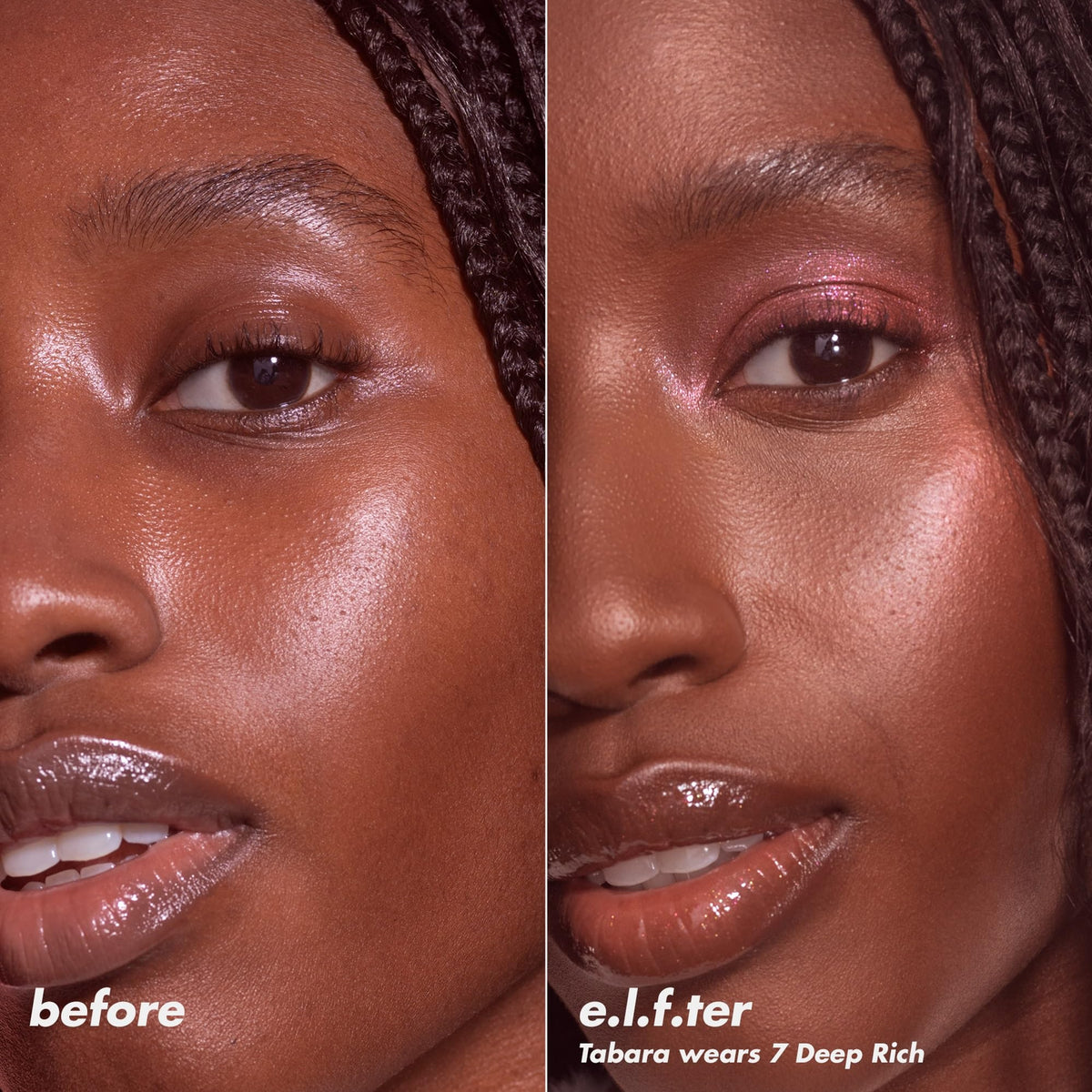 e.l.f. Halo Glow Powder Filter sur un fond blanc