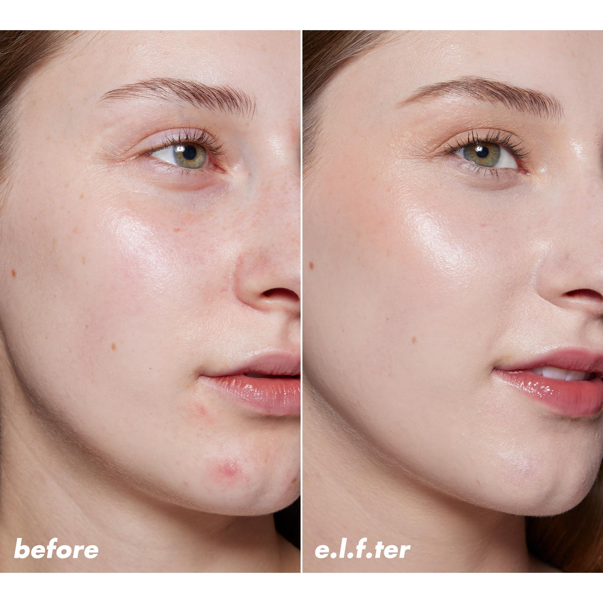 e.l.f. Halo Glow Skin Tint SPF 50 texture légère sur la peau