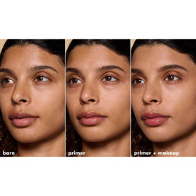 e.l.f. Hydrating Face Primer 60g en utilisation avec fond de teint