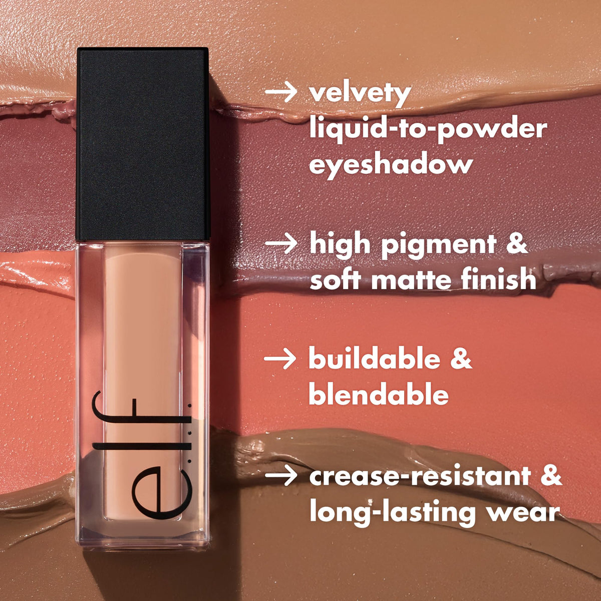 e.l.f. Liquid Velvet Eyeshadow Ginger Snap 32g applicateur