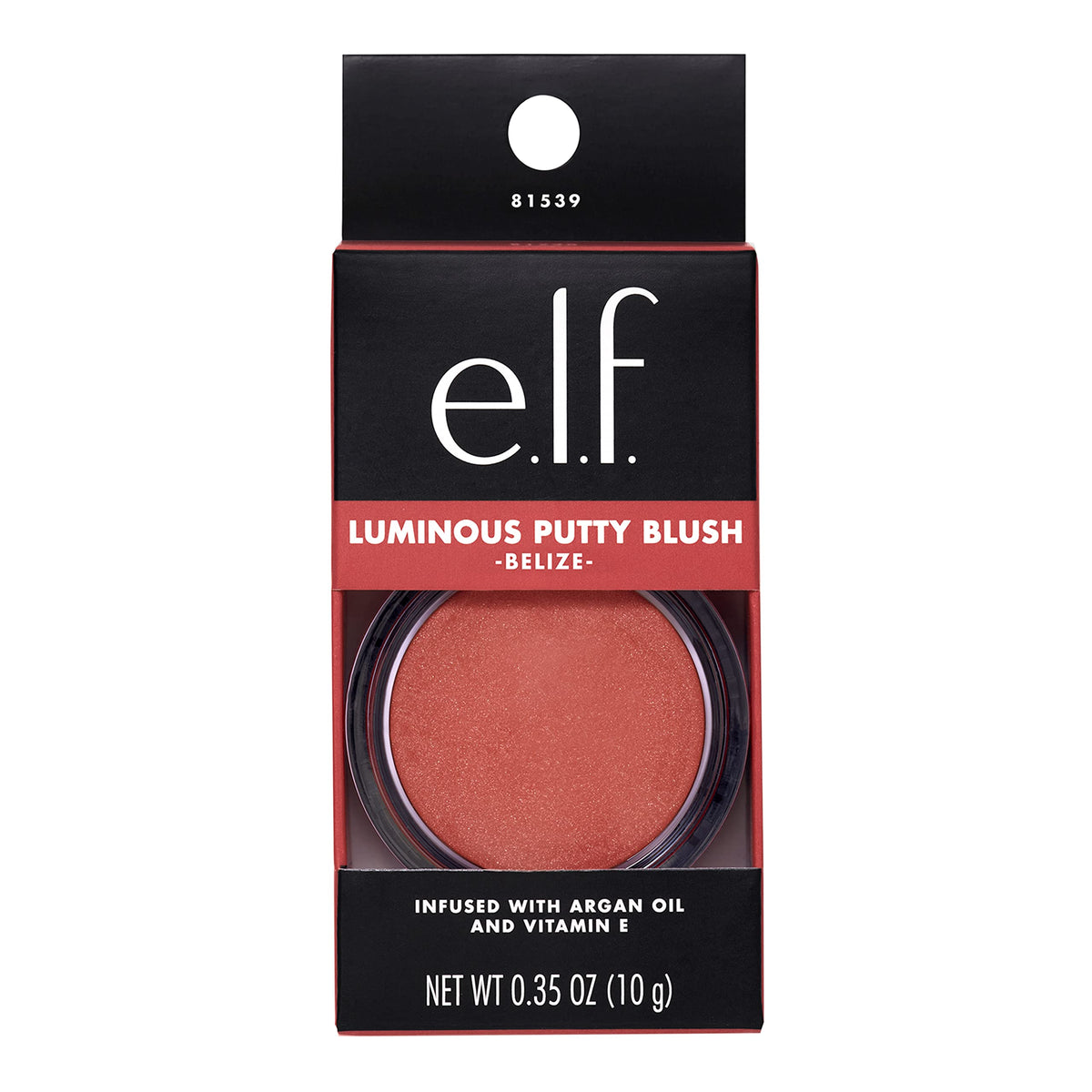 e.l.f. Luminous Putty Blush Belize 30g avec son pinceau d'application