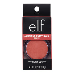 e.l.f. Luminous Putty Blush Belize 30g avec son pinceau d'application