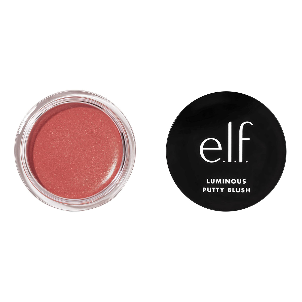 e.l.f. Luminous Putty Blush Belize 30g vue avant avec fini lumineux