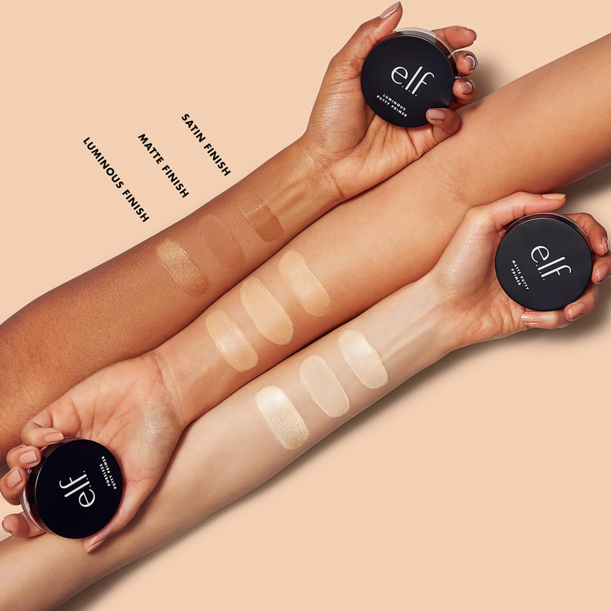 e.l.f. Poreless Face Primer 60g en utilisation avec Putty Brush