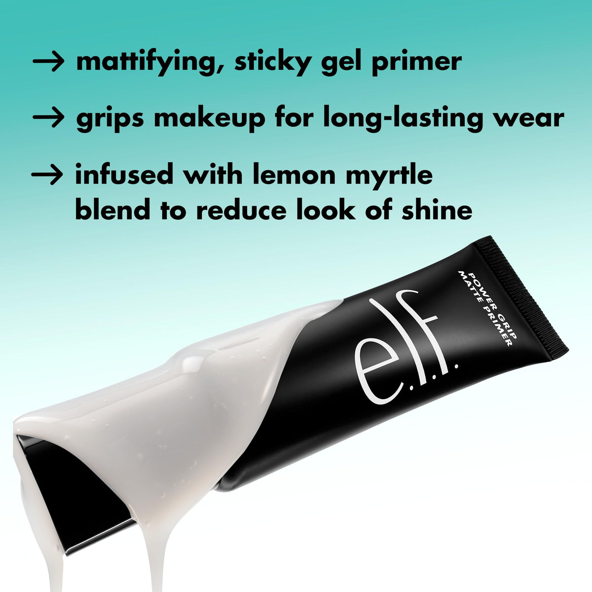 e.l.f. Power Grip Matte Primer Mini 20g application sur la main