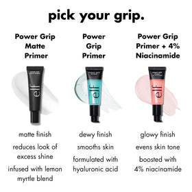 e.l.f. Primer Hydratant Power Grip 40g en situation sur une coiffeuse