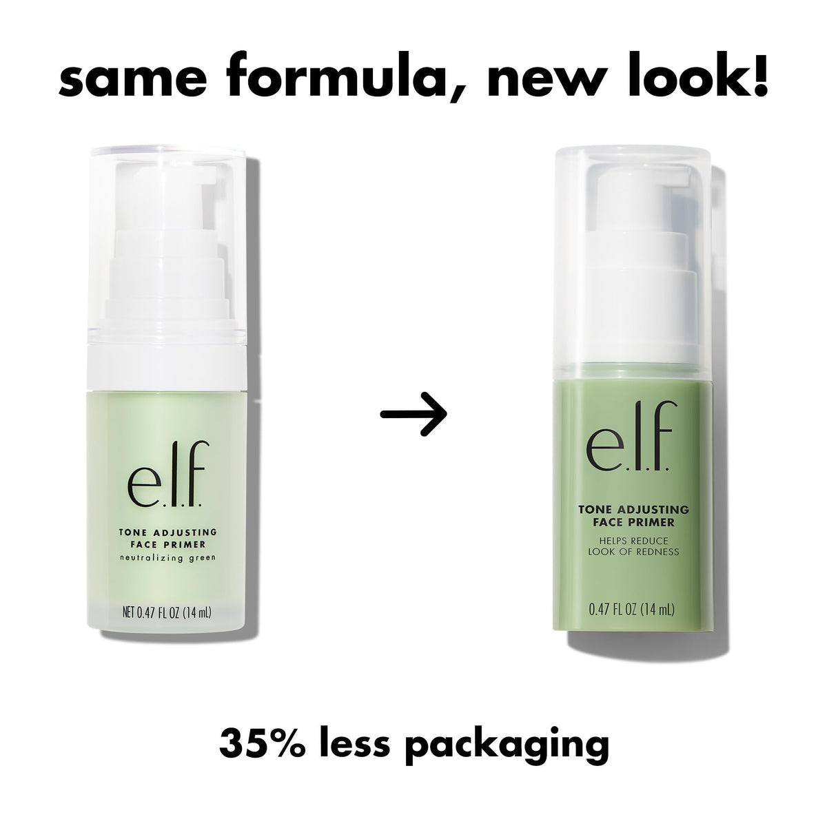 e.l.f. Primer Visage Ajusteur de Teint 50g, packaging et dimensions