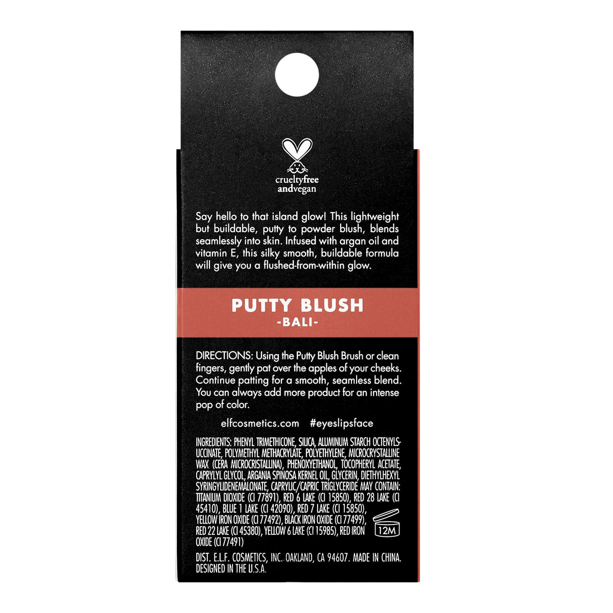 e.l.f. Putty Blush Bali 32g emballage