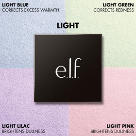 e.l.f. Set it Bright Powder Quad avec puff en velours inclus