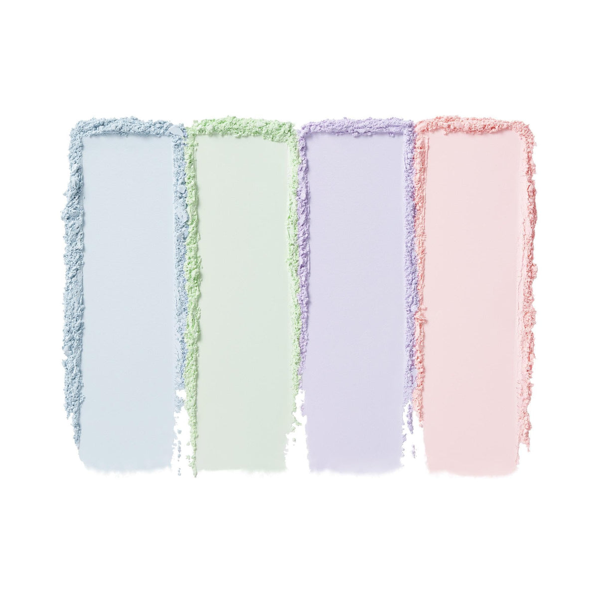e.l.f. Set it Bright Powder Quad montrant les teintes sur la peau