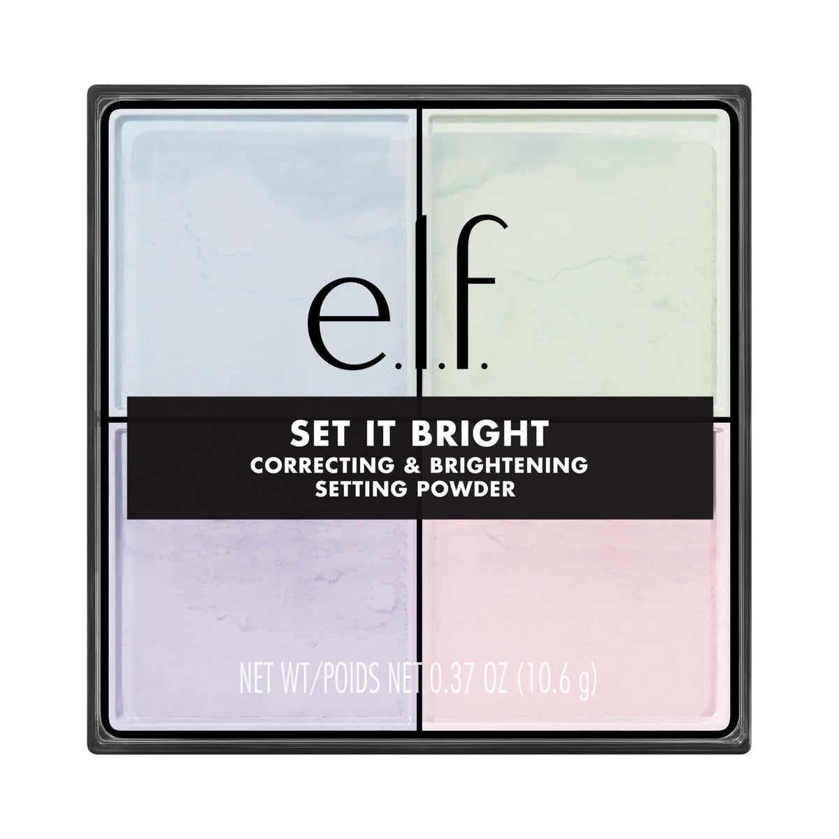 e.l.f. Set it Bright Powder Quad vue avant avec quatre teintes