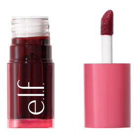 e.l.f. Sheer For It Blush Tint Left On Red vue de face avec texture hydratante