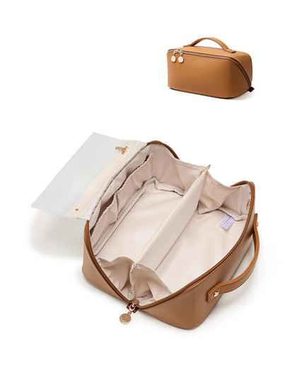 EACHY trousse de maquillage marron vue de face