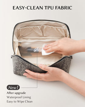 EACHY trousse de maquillage voyage en cuir PU