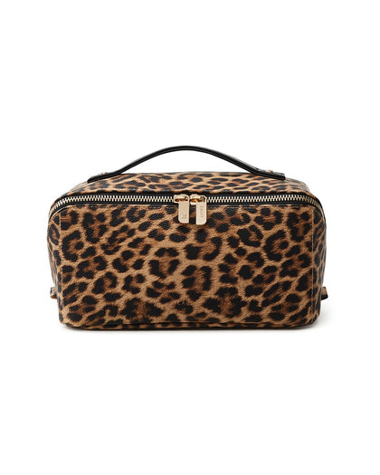 EACHY Trousse de Maquillage Voyage Imprimé Léopard vue de face