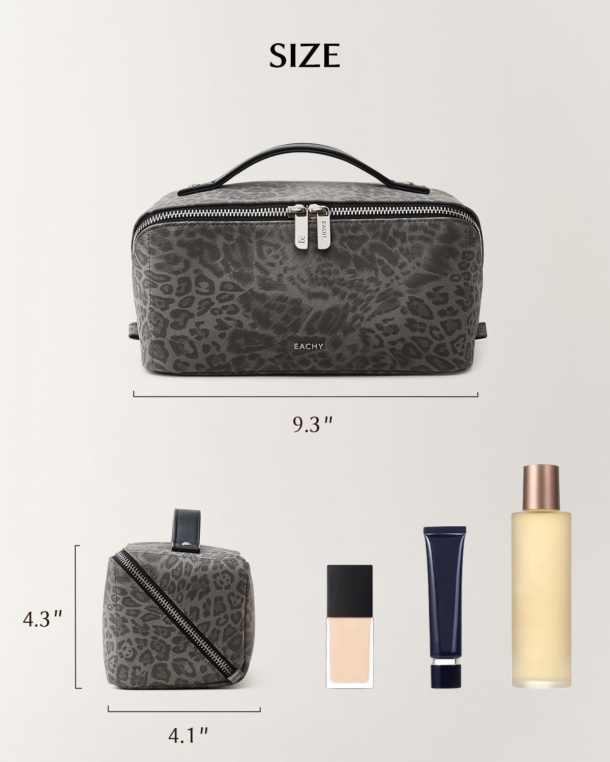 EACHY trousse de maquillage voyage intérieure avec compartiments