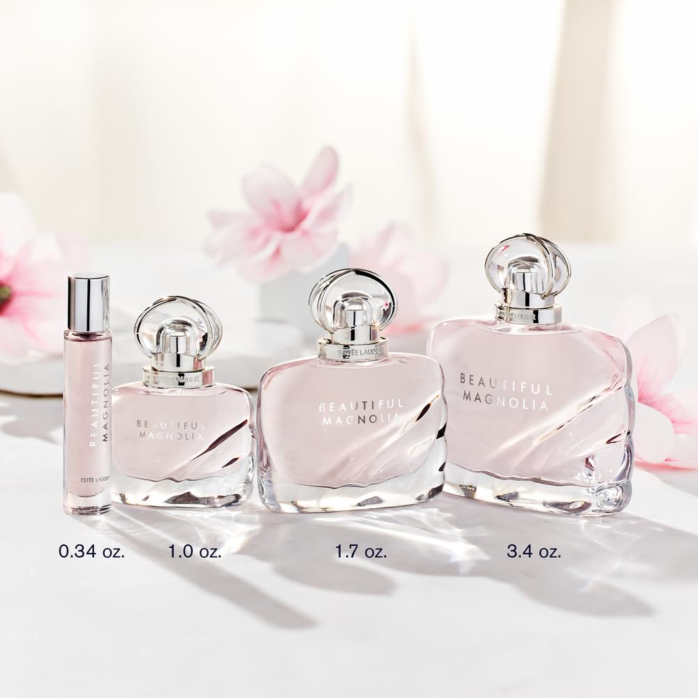 Eau de Parfum Estée Lauder Beautiful Magnolia 50ml avec des fleurs de magnolia