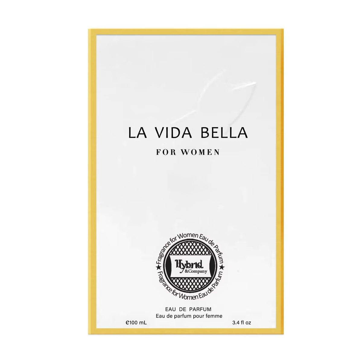 Eau de parfum La Vida Bella avec des fleurs en arrière-plan