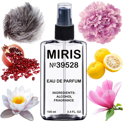 Eau de Parfum MIRIS 100 ml vue de face avec un flacon élégant