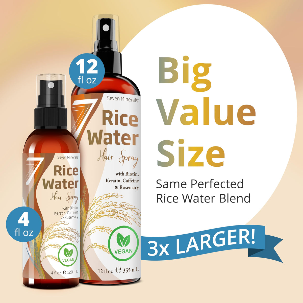 Eau de Riz Fermentée Seven Minerals avec spray