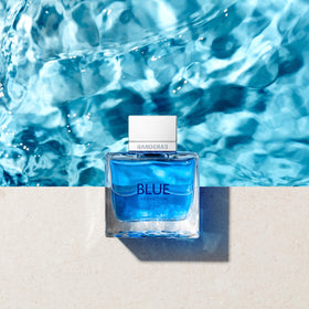 Eau de Toilette Blue Seduction Antonio Banderas sur une surface élégante