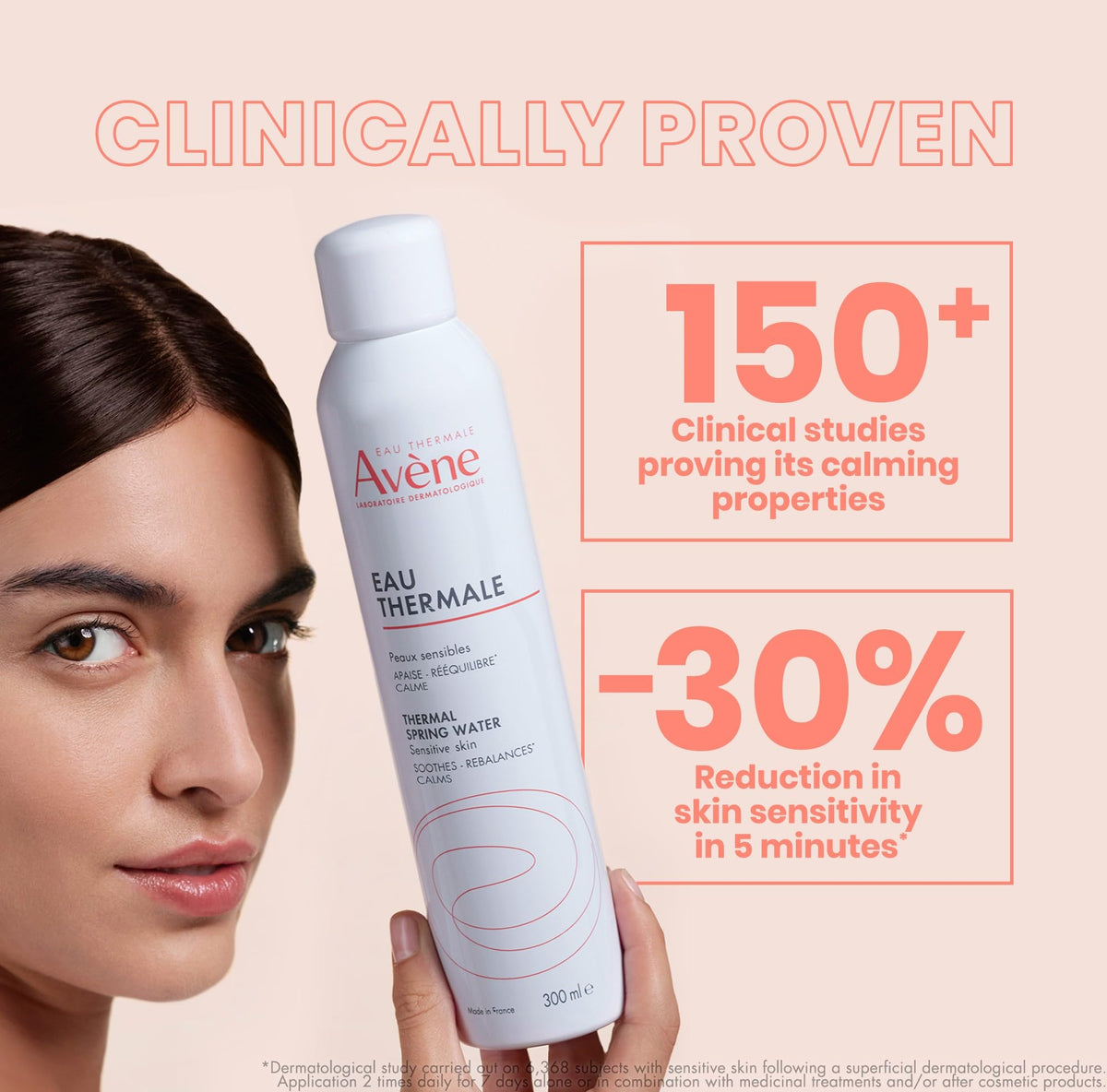 Eau Thermale Avène 360g en usage sur peau