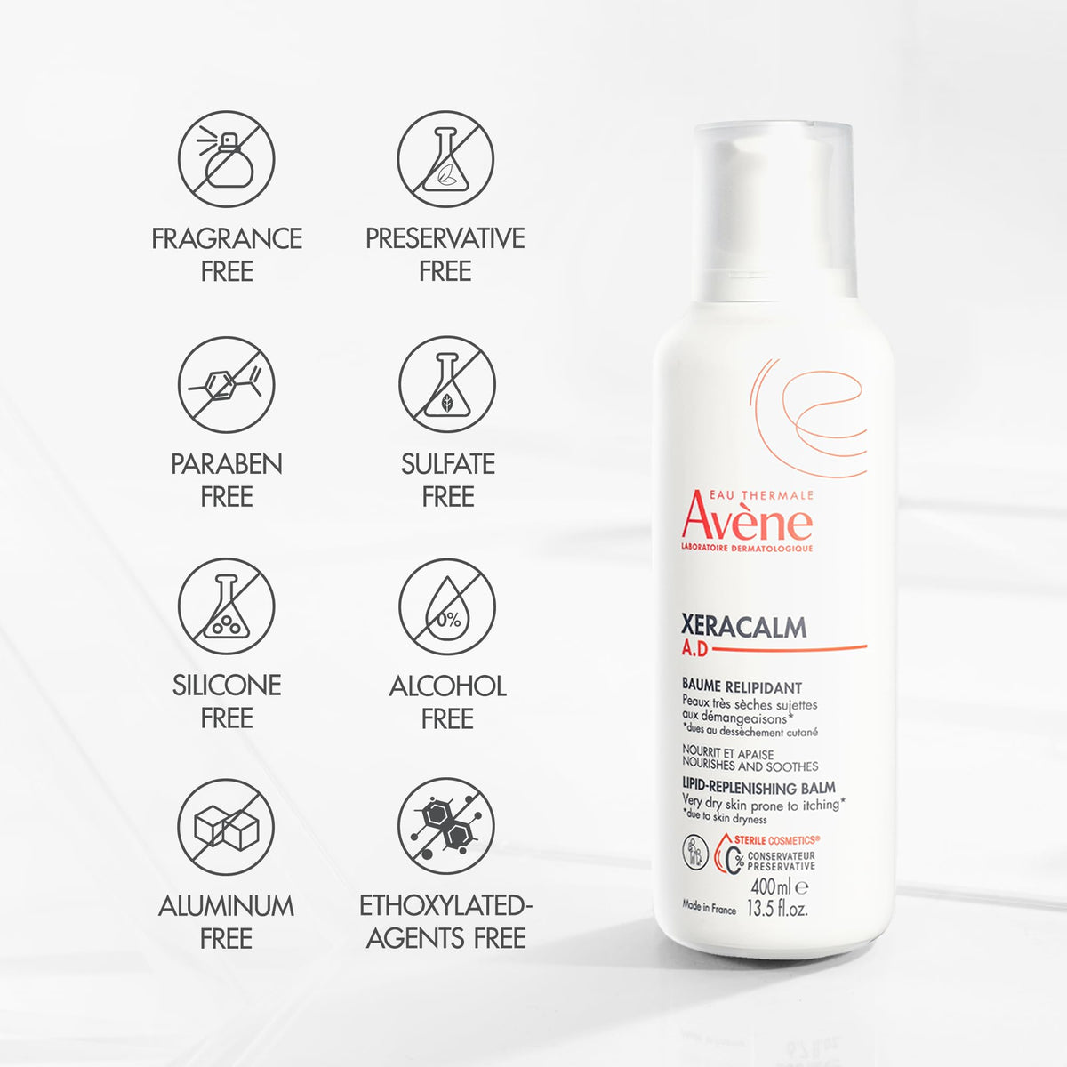Eau Thermale Avène Baume Riche Réparateur en environnement de soins