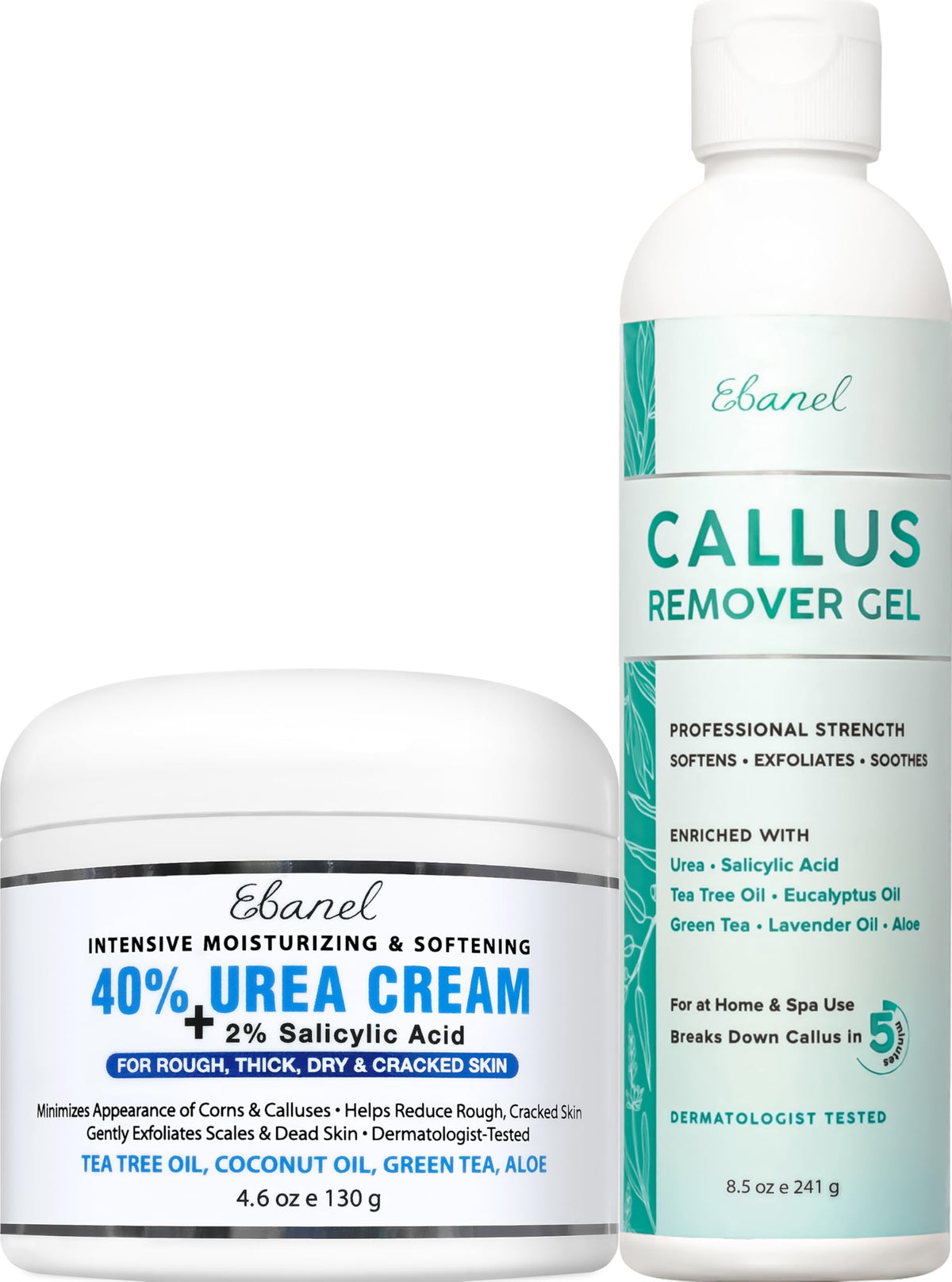Ebanel Gel Remover de Callosités et Crème Urea 40% vue de face