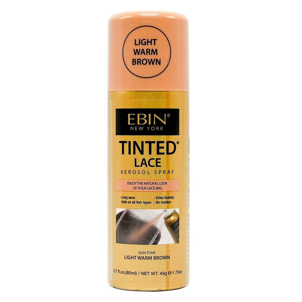 EBIN NEW YORK Spray teinté léger brun chaud 2,7 fl oz vue avant