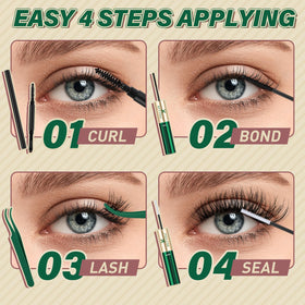 Échantillon de cils en grappes KEYYOU sur une main