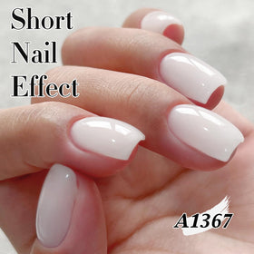 Échantillon de couleur de vernis gel Double Rhythm Milky White