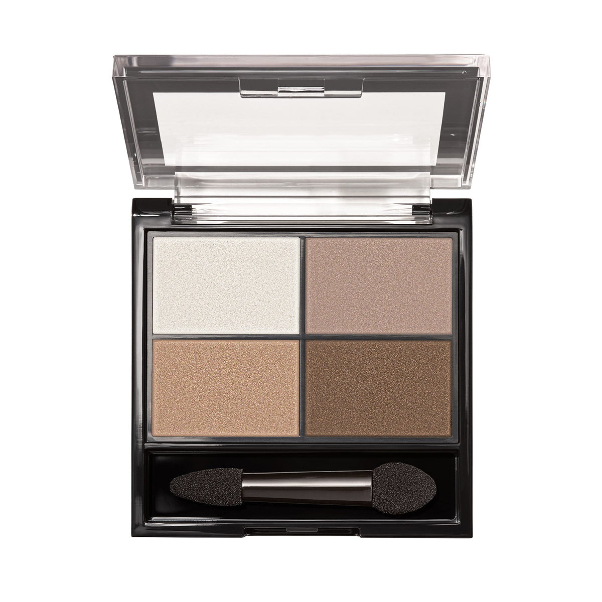 Échantillon de teintes de la palette REVLON 555 Moonlit sur une surface blanche
